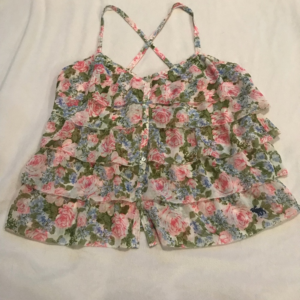 Abercrombie & Fitch Floral button up cami